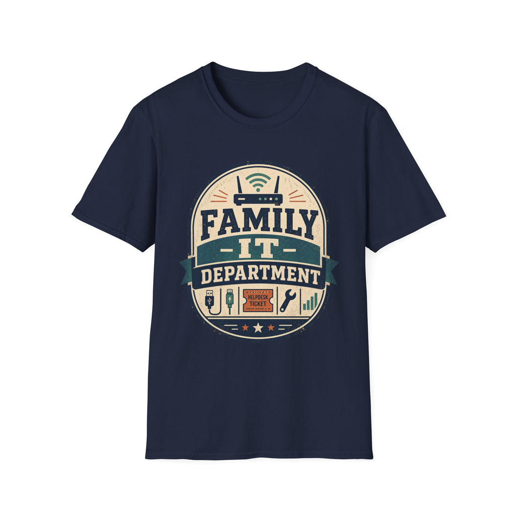 Family IT Department Retro Light T-Shirt