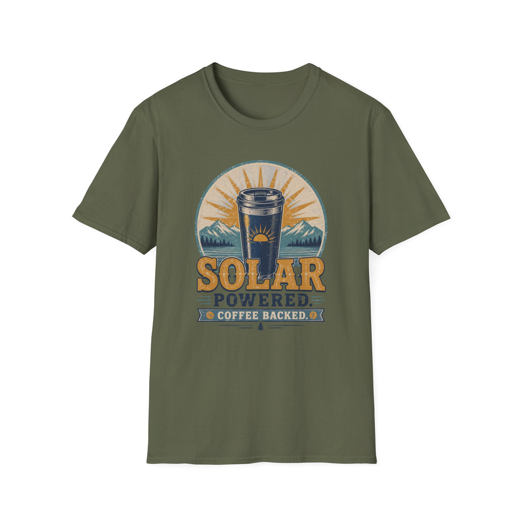 Solar Powered Coffee Backed T-Shirt