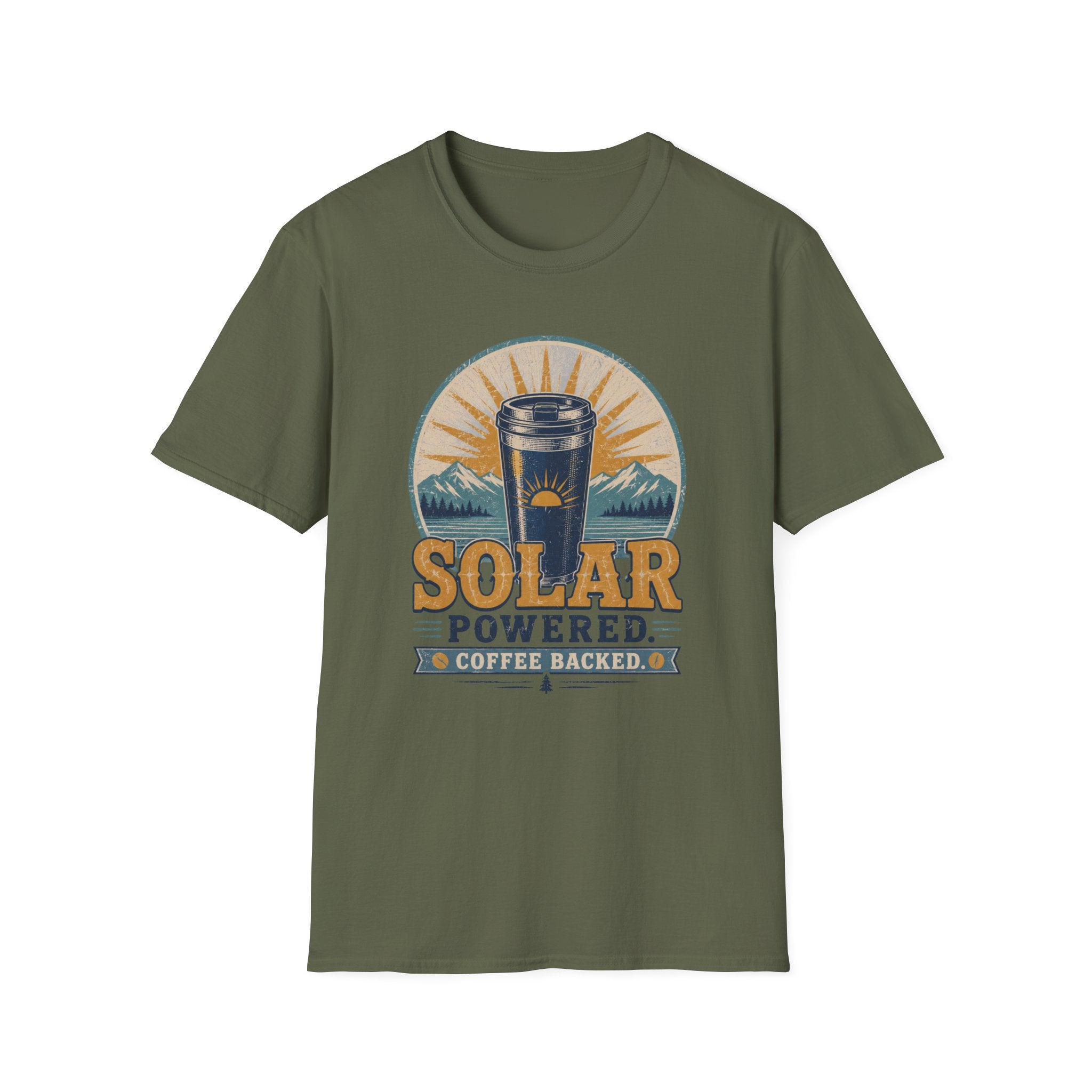 Solar Powered Coffee Backed T-Shirt