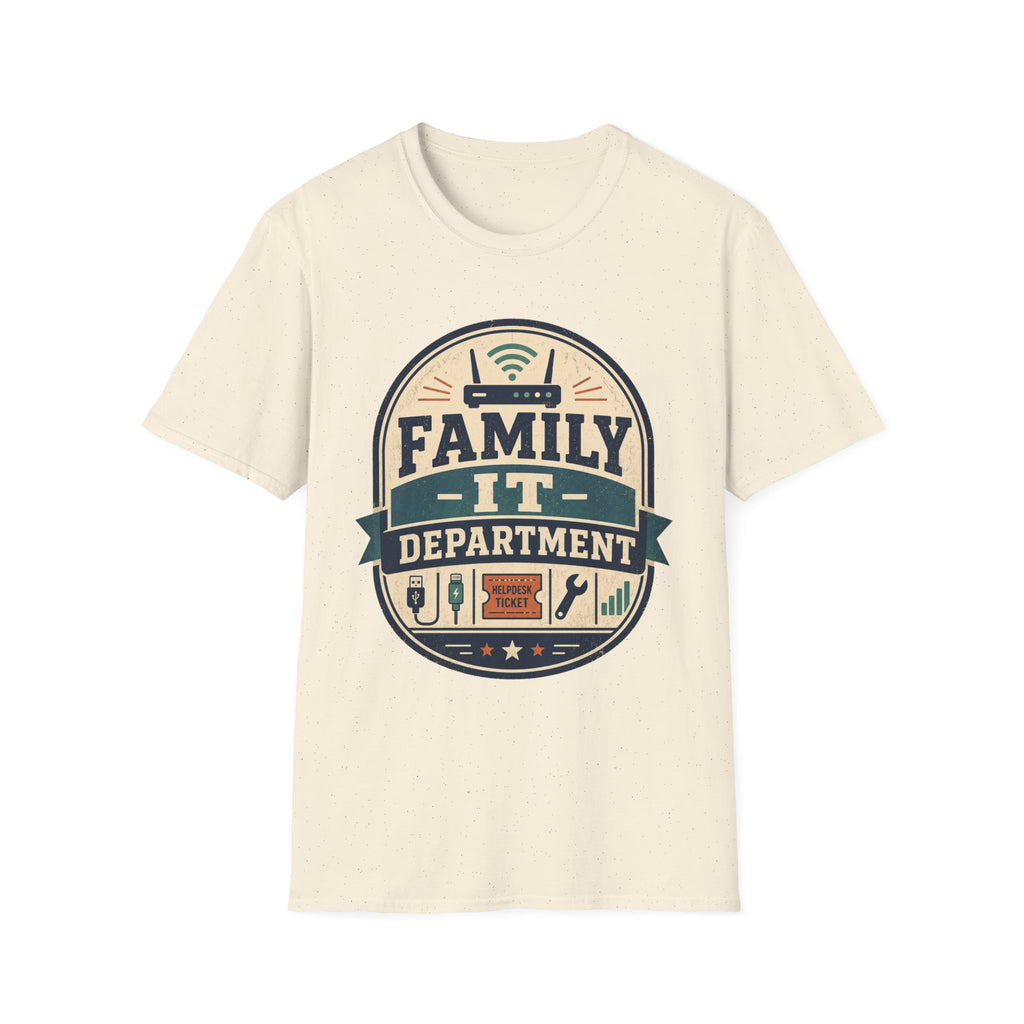Family IT Department Retro Light T-Shirt