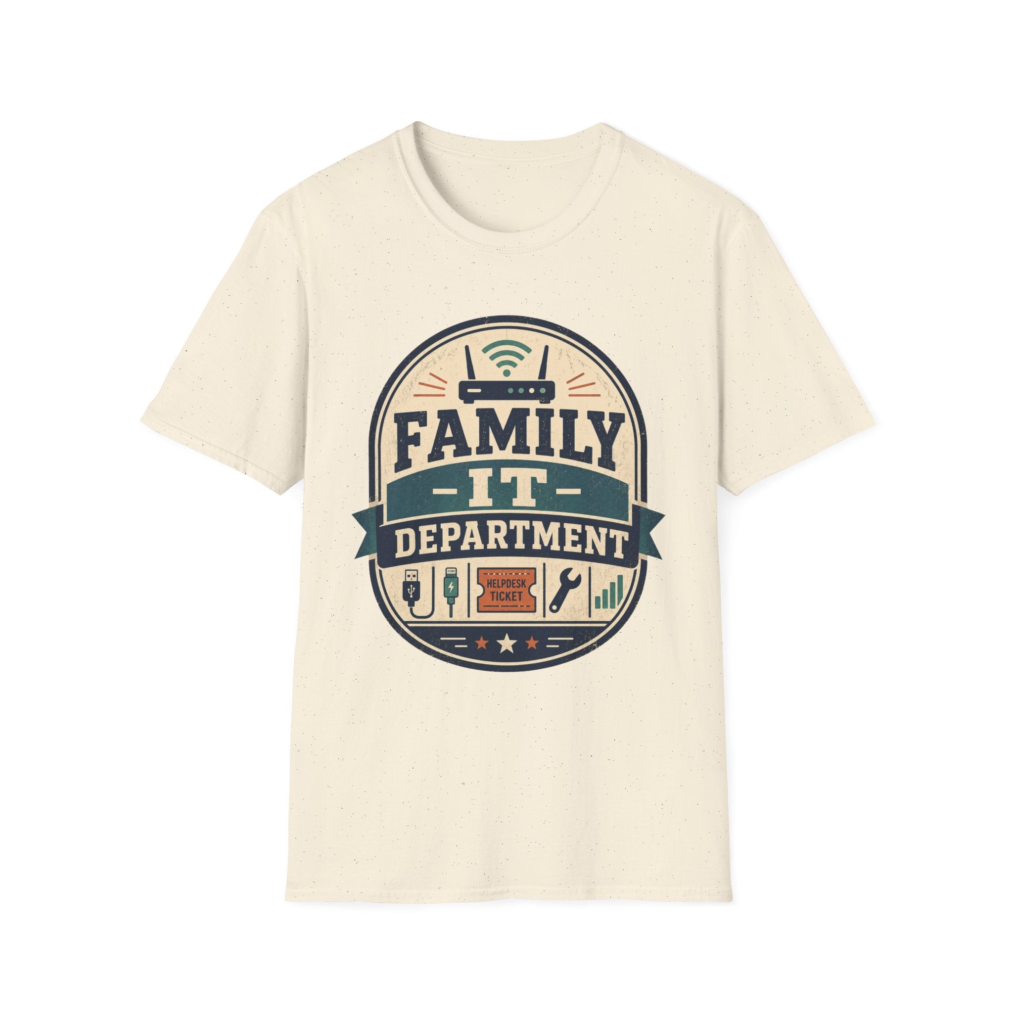 Family IT Department Retro Light T-Shirt