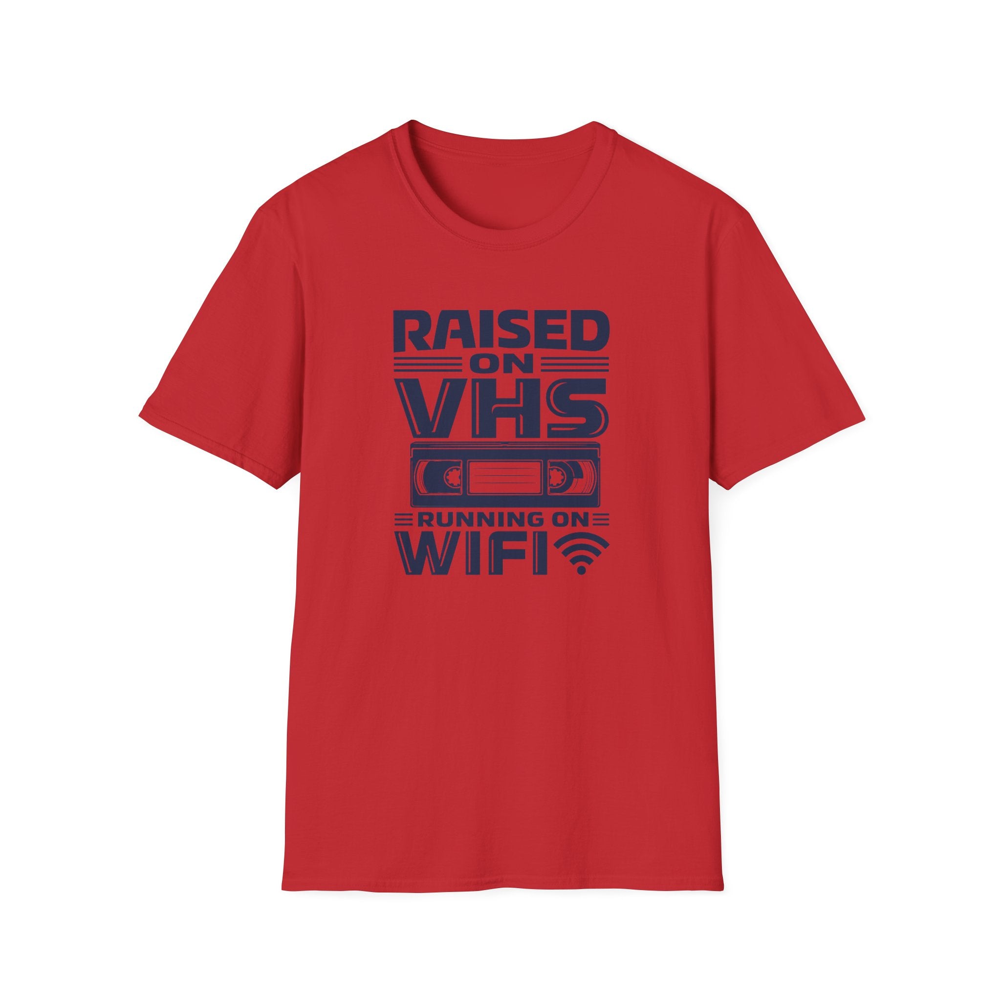 Raised on VHS Running on WiFi  T-Shirt