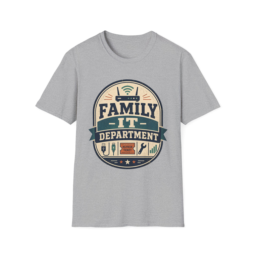 Family IT Department Retro Light T-Shirt
