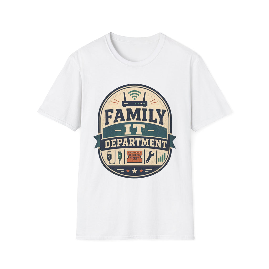 Family IT Department Retro Light T-Shirt