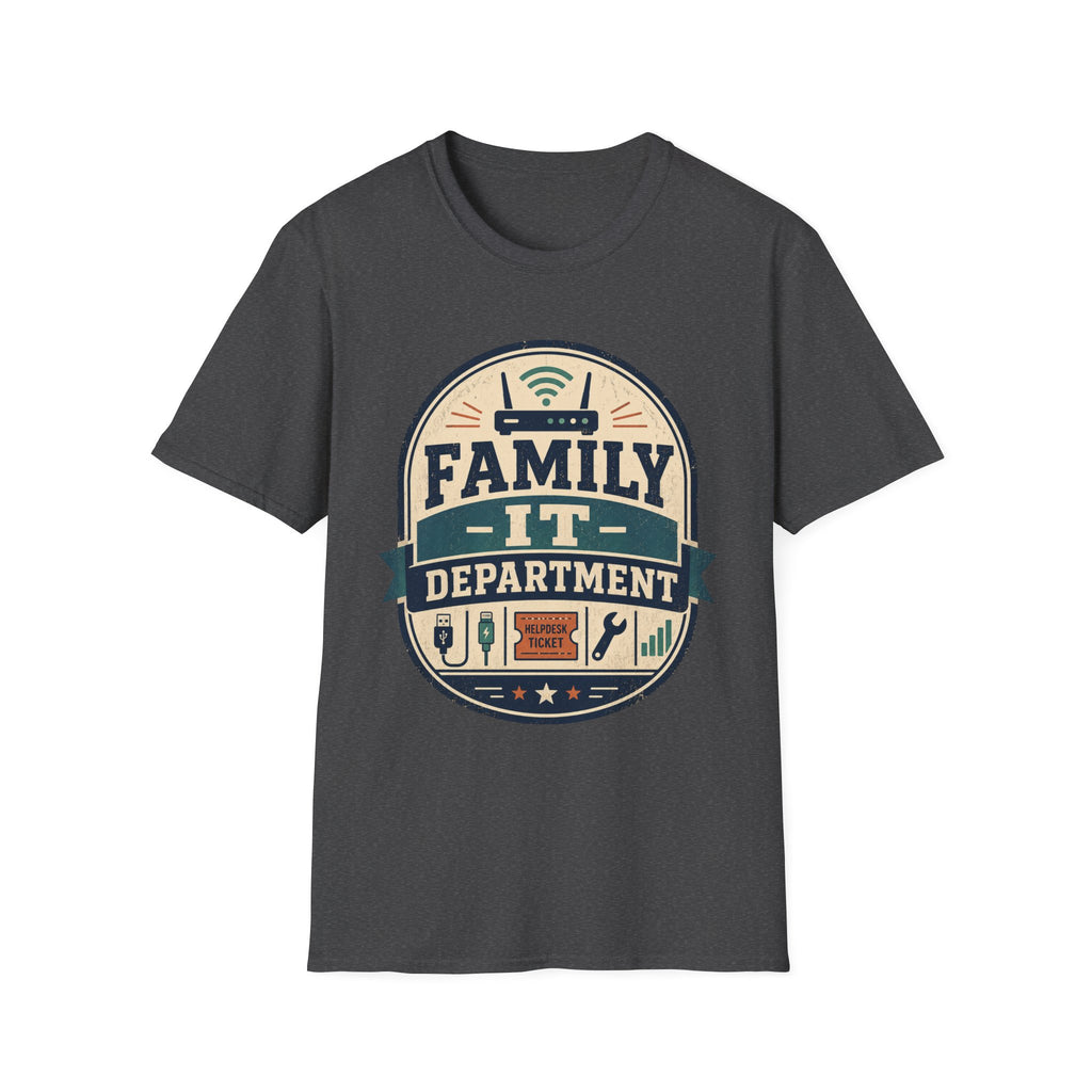 Family IT Department Retro Light T-Shirt