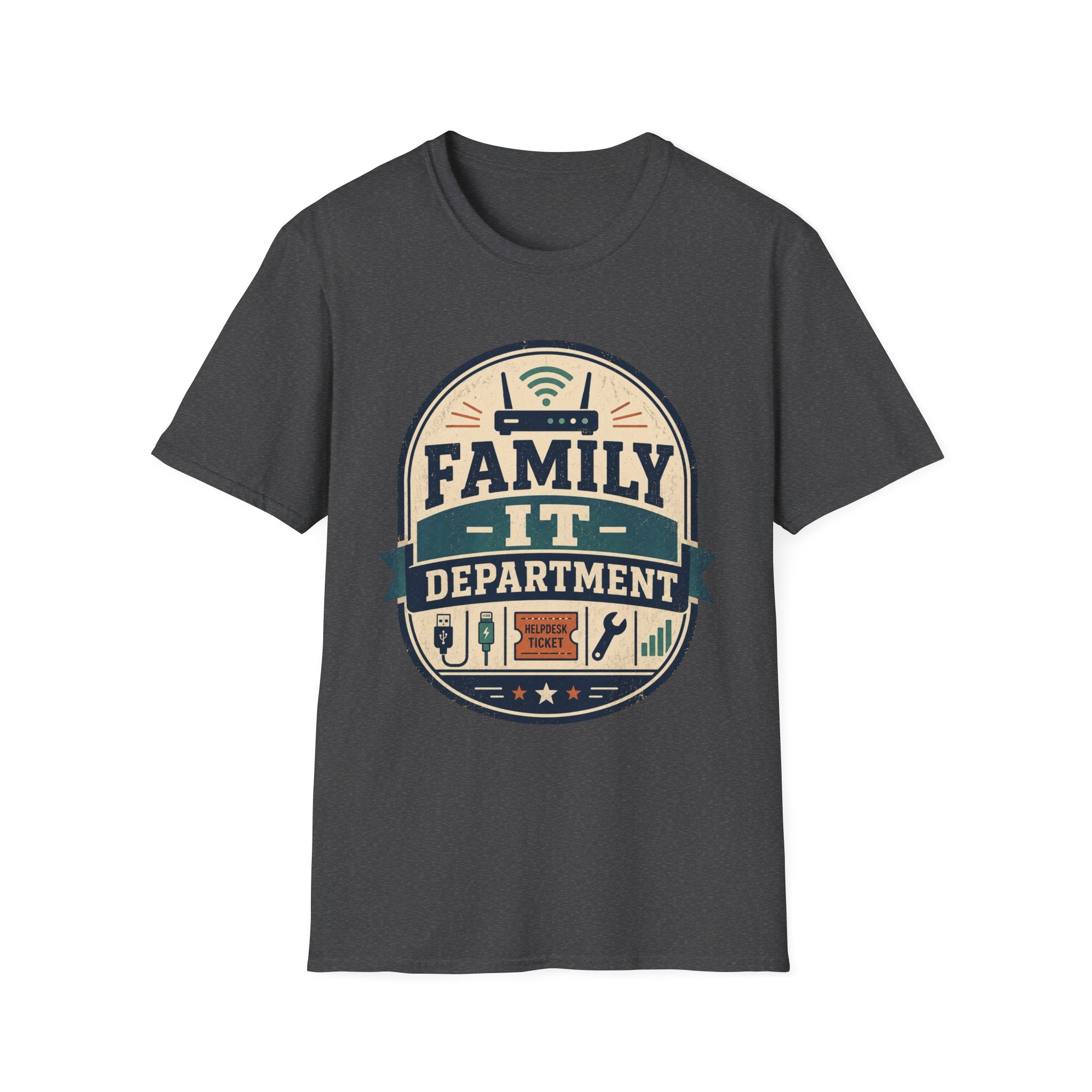 Family IT Department Retro Light T-Shirt