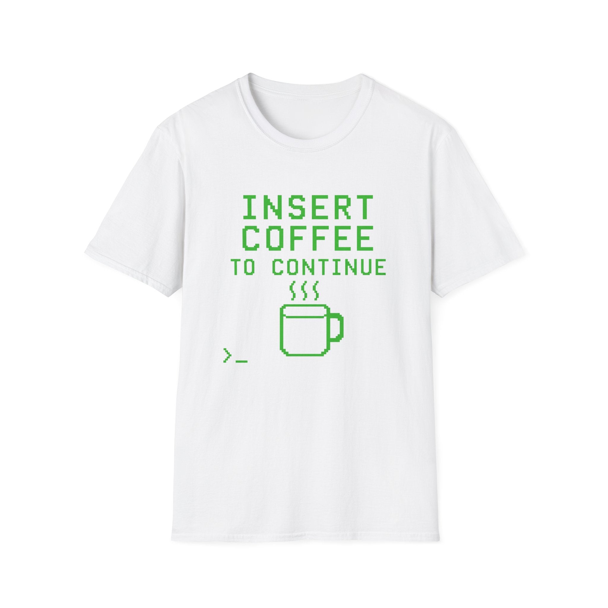 Insert Coffee To Continue Retro Gamer T-Shirt
