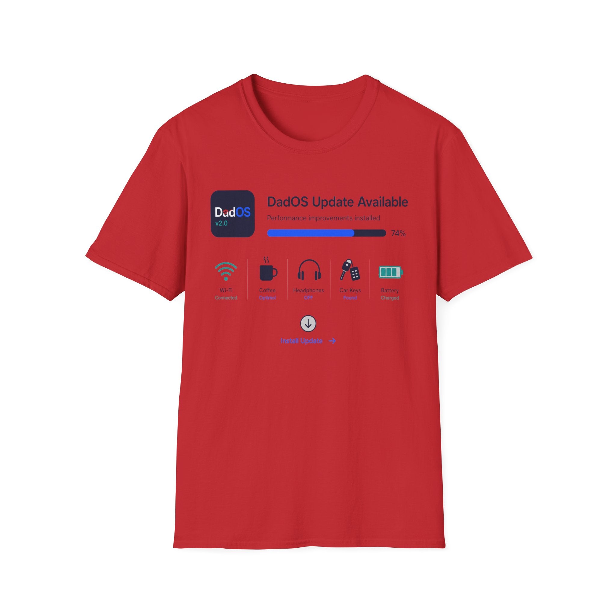 DadOS Update Available Dashboard T-Shirt