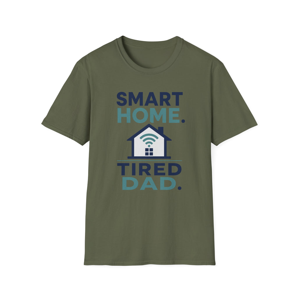 Smart Home. Tired Dad. T-Shirt