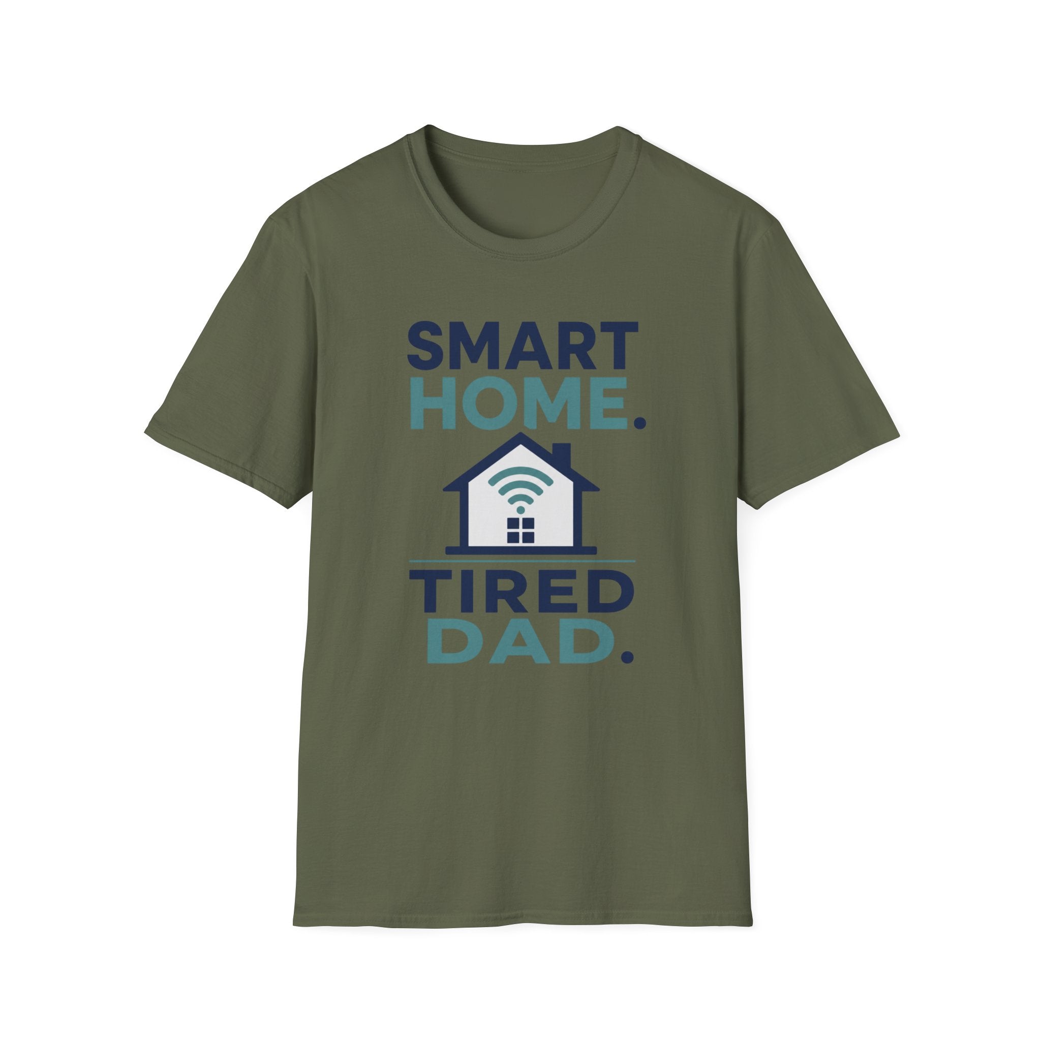Smart Home. Tired Dad. T-Shirt