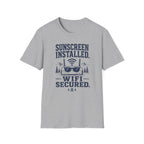 Sunscreen Installed WiFi Secured T-Shirt