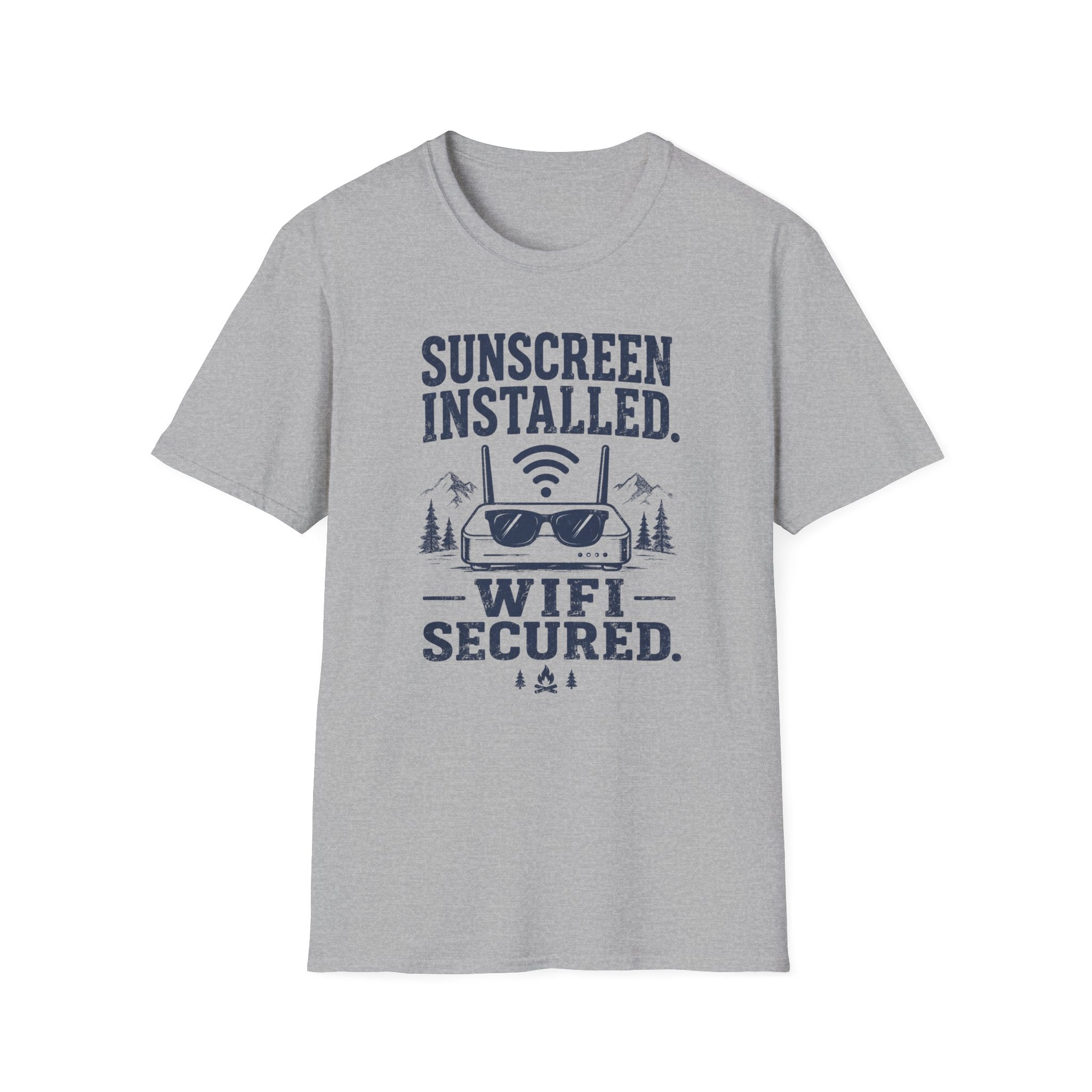 Sunscreen Installed WiFi Secured T-Shirt