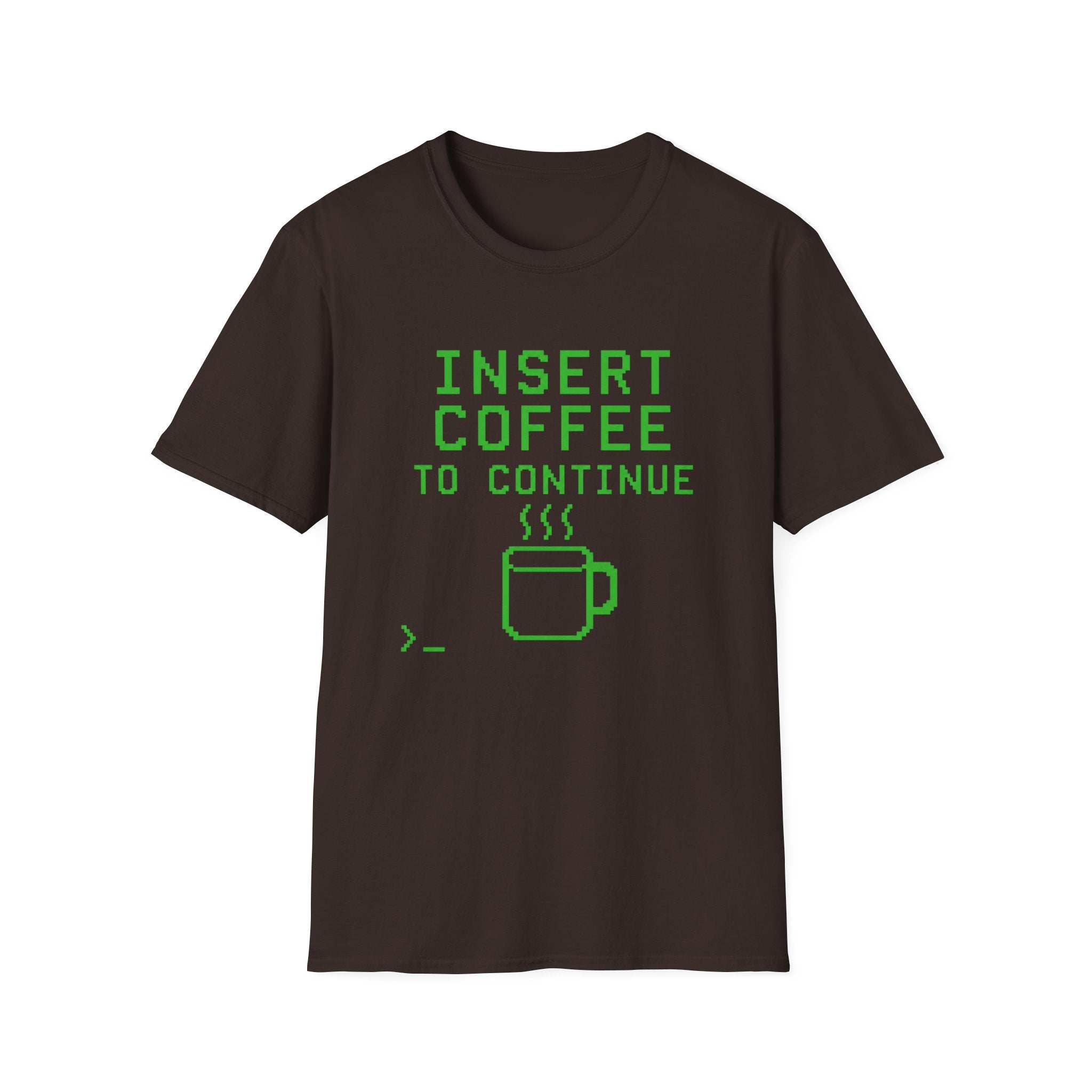 Insert Coffee To Continue Retro Gamer T-Shirt