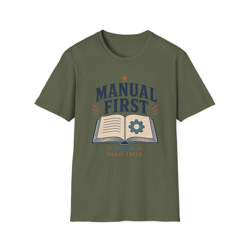 Manual First Panic LaterT-Shirt