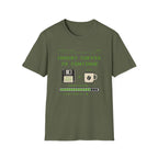 Insert Coffee to Continue Retro Pixel T‑Shirt