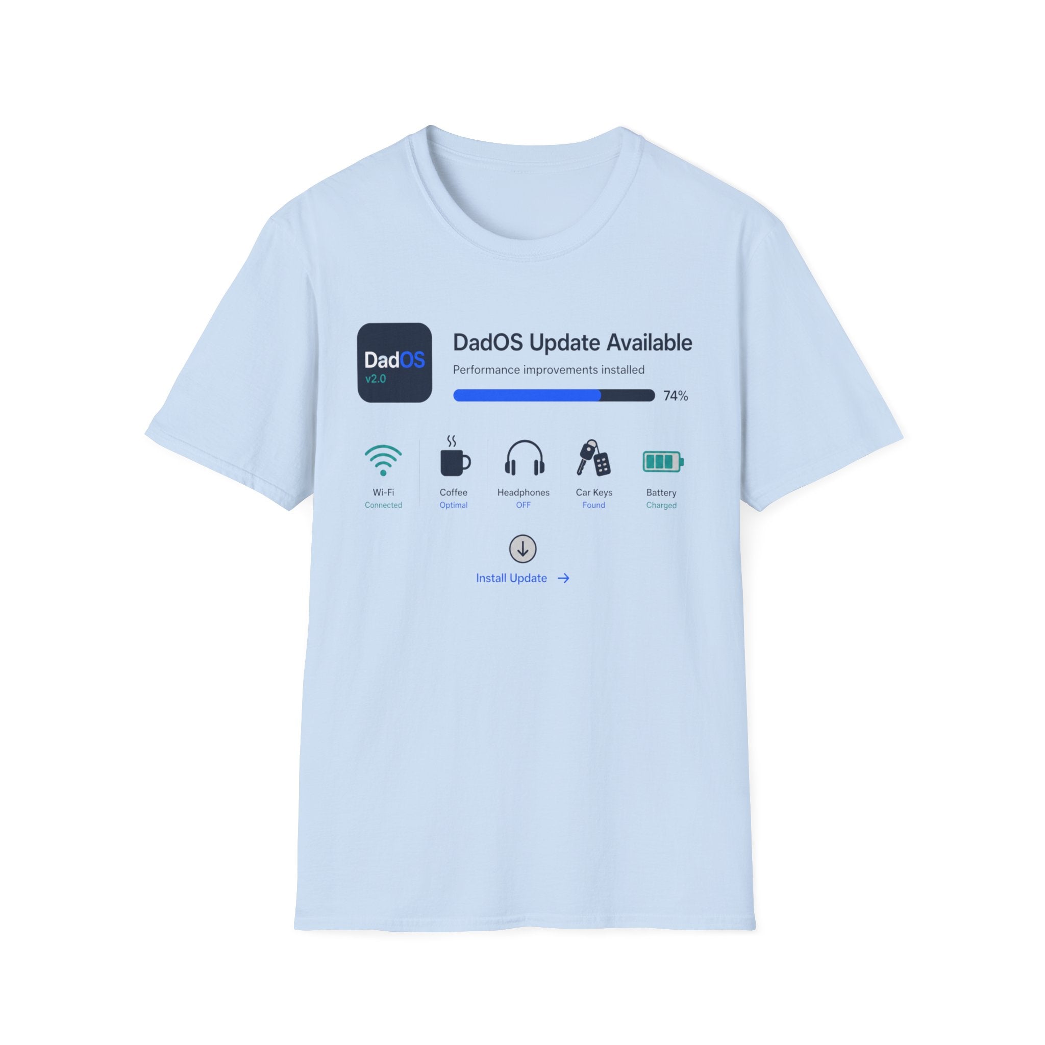 DadOS Update Available Dashboard T-Shirt