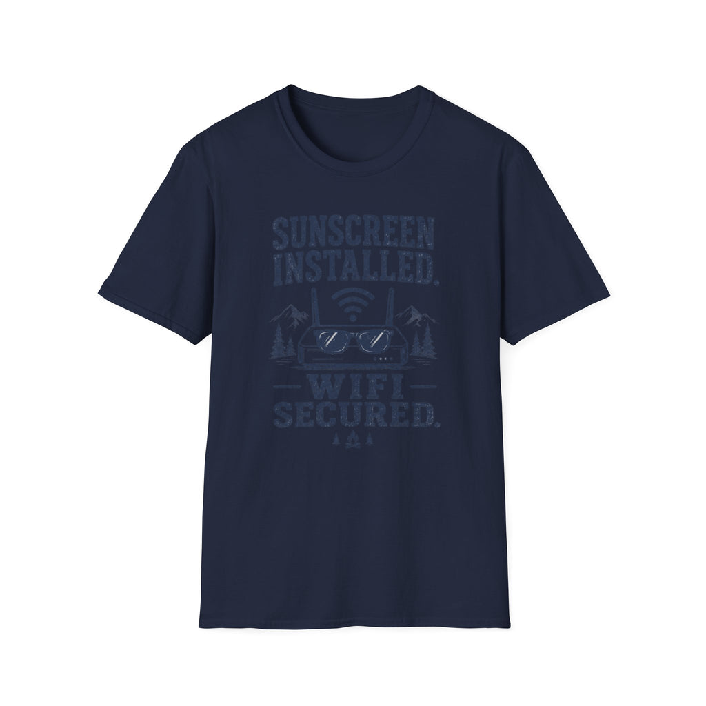Sunscreen Installed WiFi Secured T-Shirt