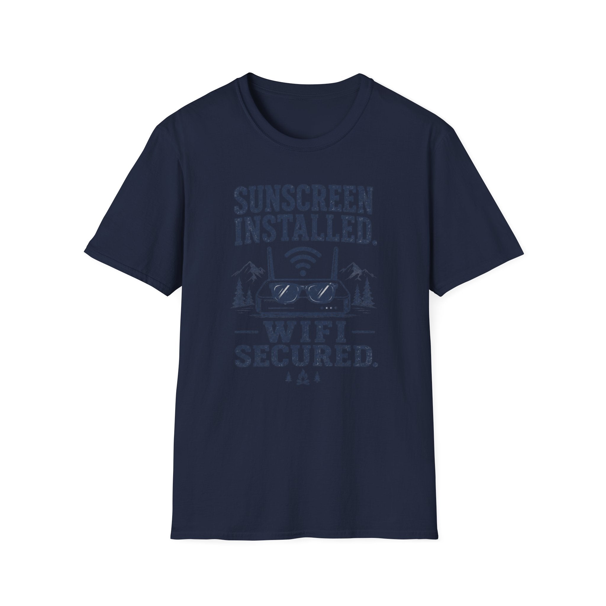 Sunscreen Installed WiFi Secured T-Shirt