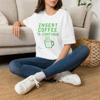 Insert Coffee To Continue Retro Gamer T-Shirt