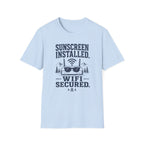 Sunscreen Installed WiFi Secured T-Shirt