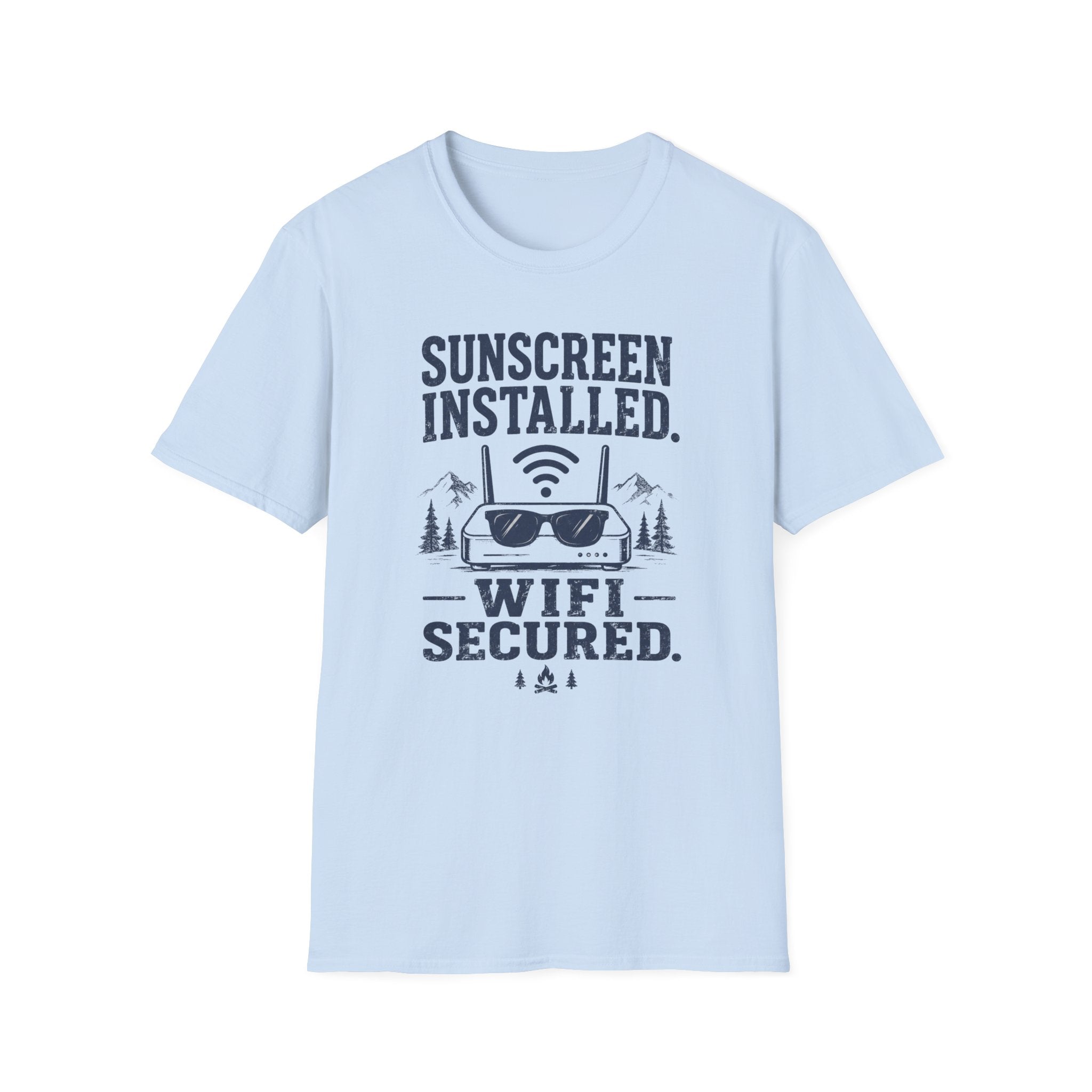 Sunscreen Installed WiFi Secured T-Shirt