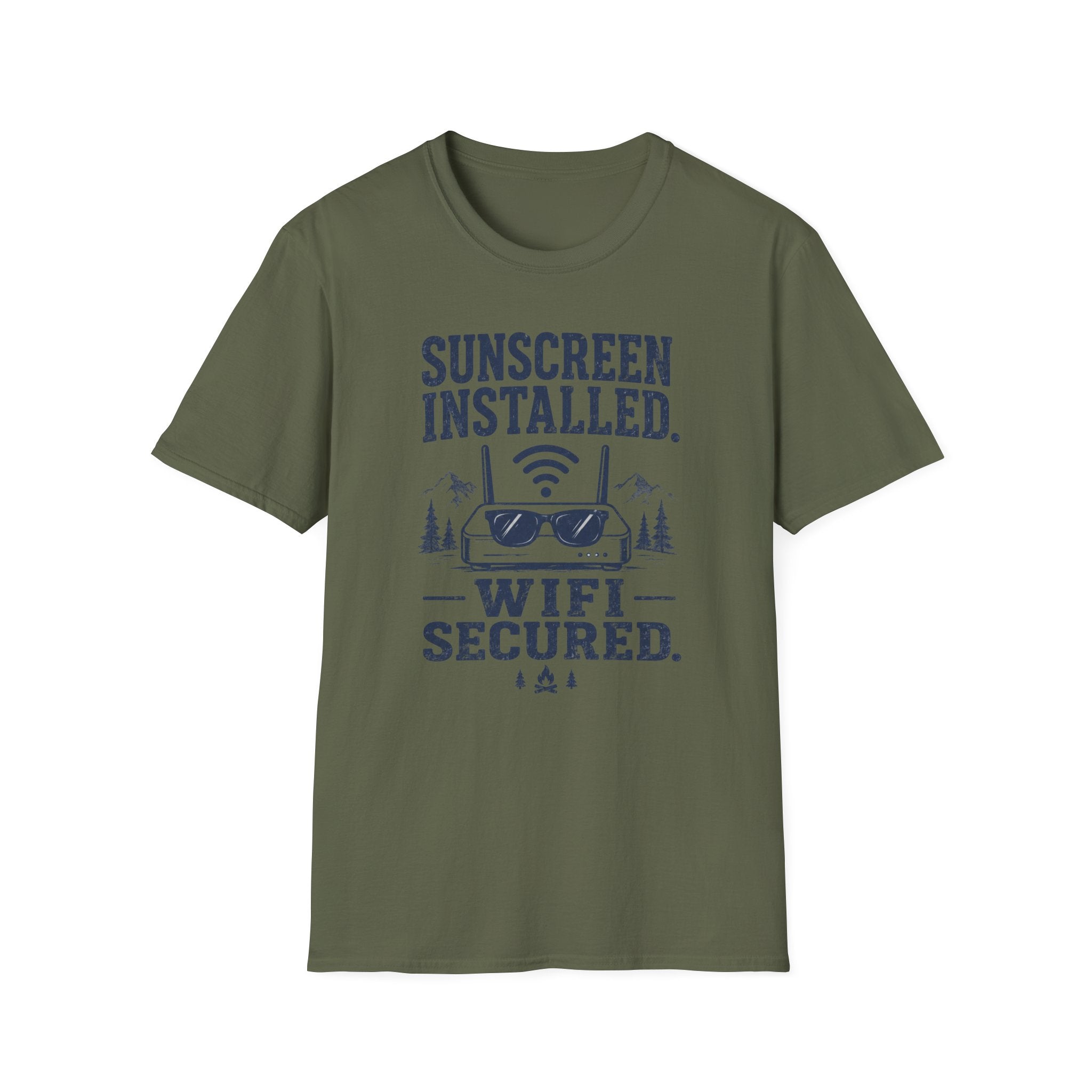Sunscreen Installed WiFi Secured T-Shirt