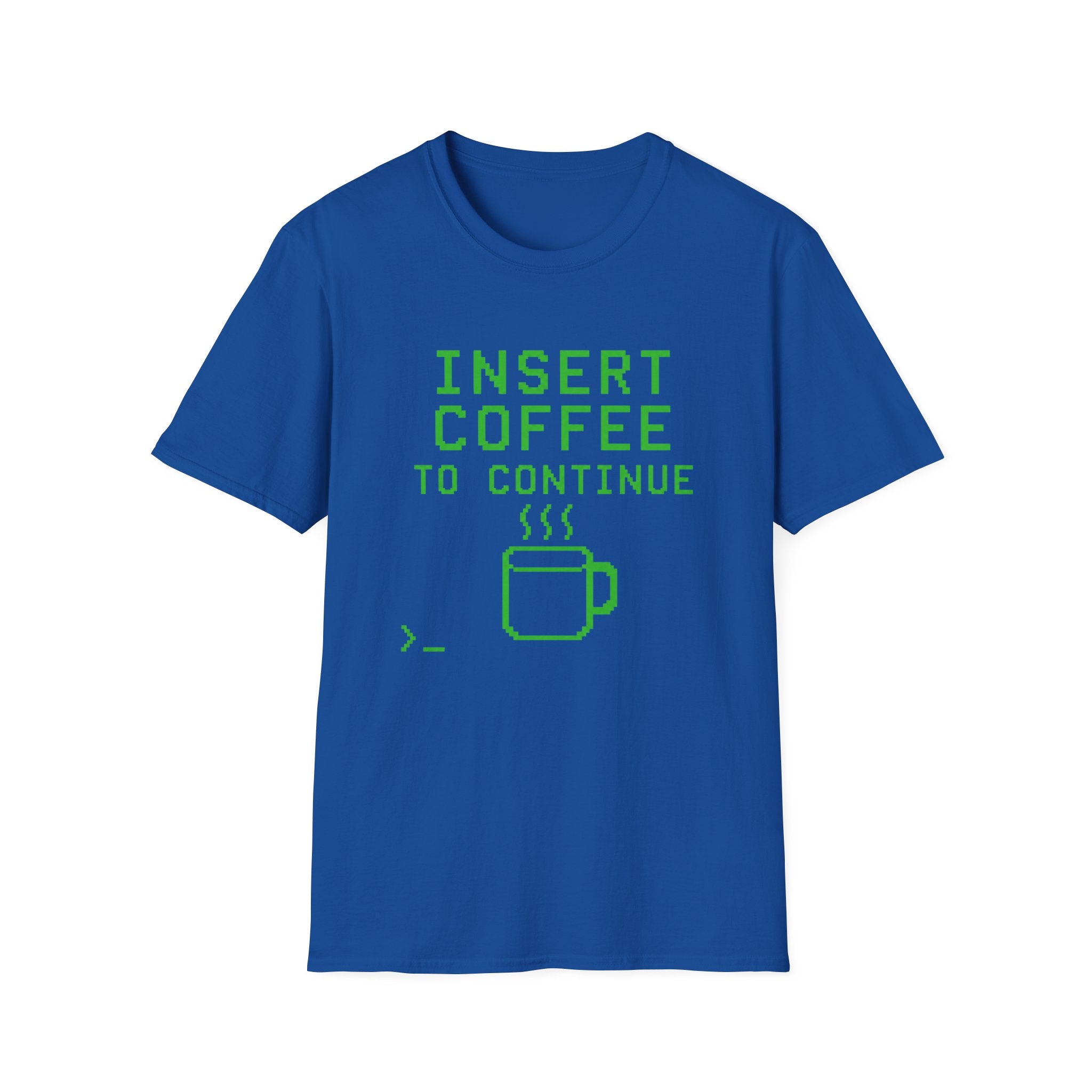 Insert Coffee To Continue Retro Gamer T-Shirt