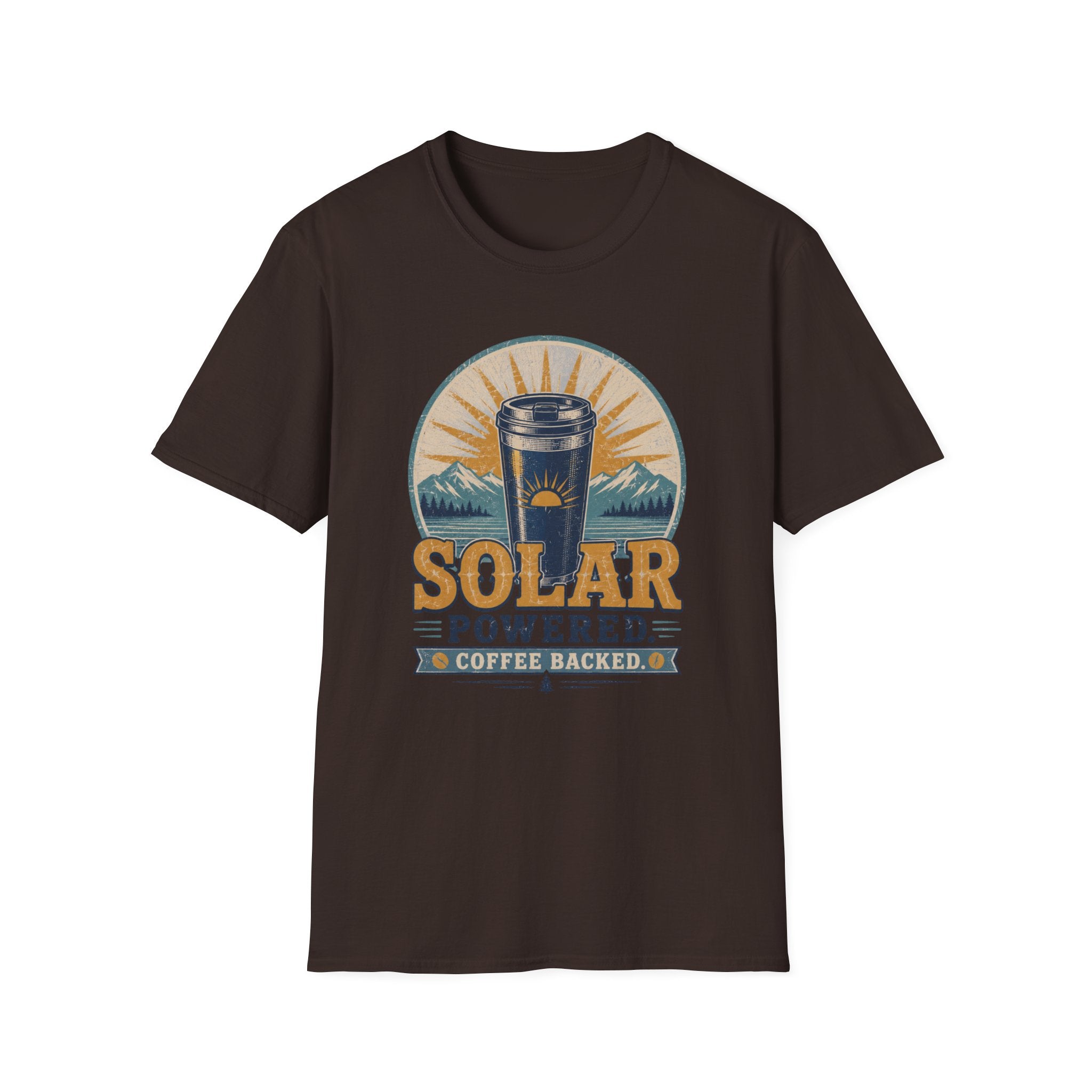 Solar Powered Coffee Backed T-Shirt