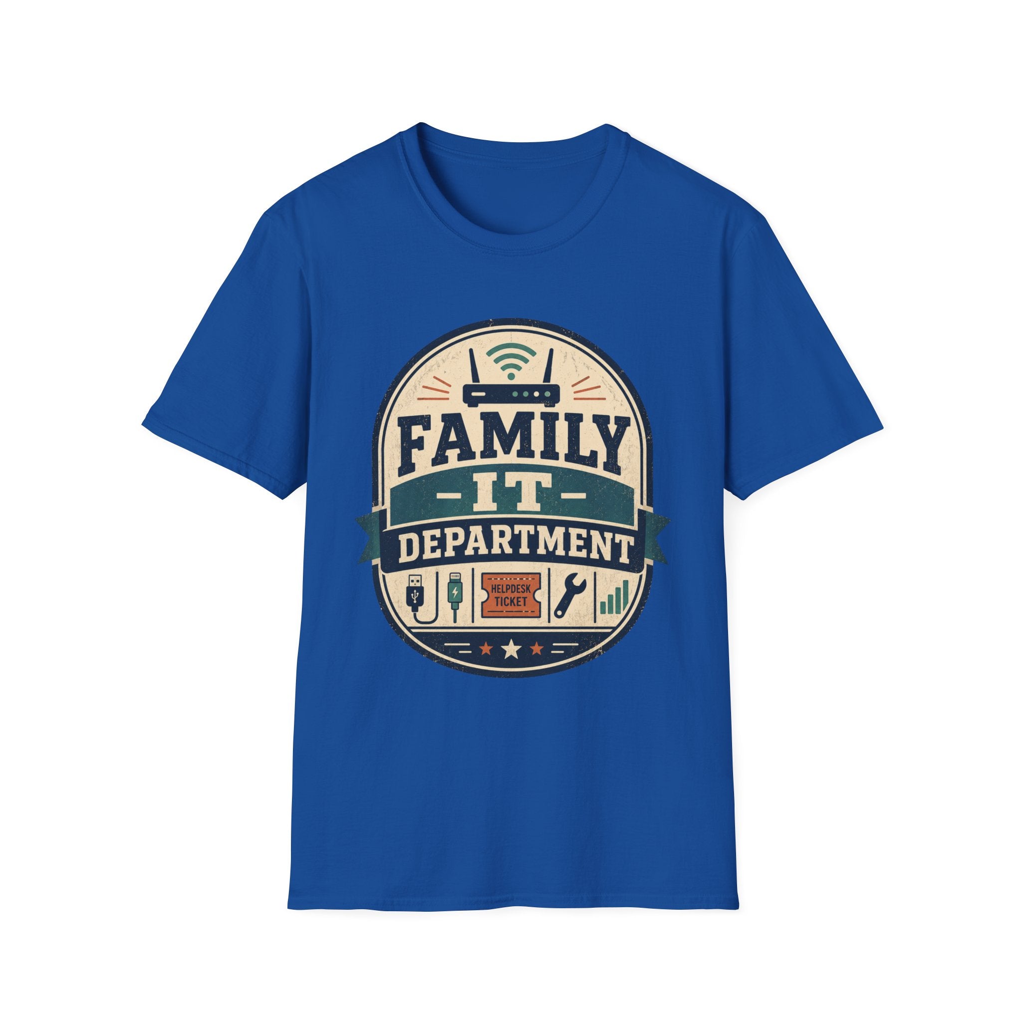 Family IT Department Retro Light T-Shirt
