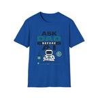 Ask Dad Before AI Retro Robot T-Shirt