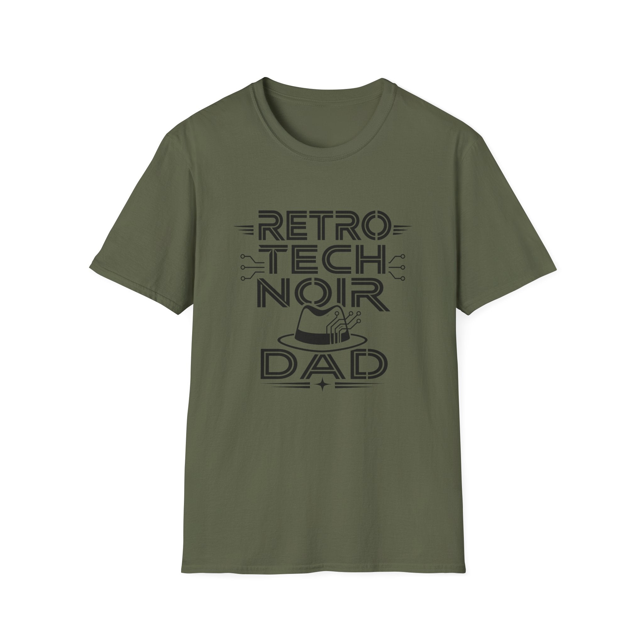 Retro Tech Noir Dad T-Shirt
