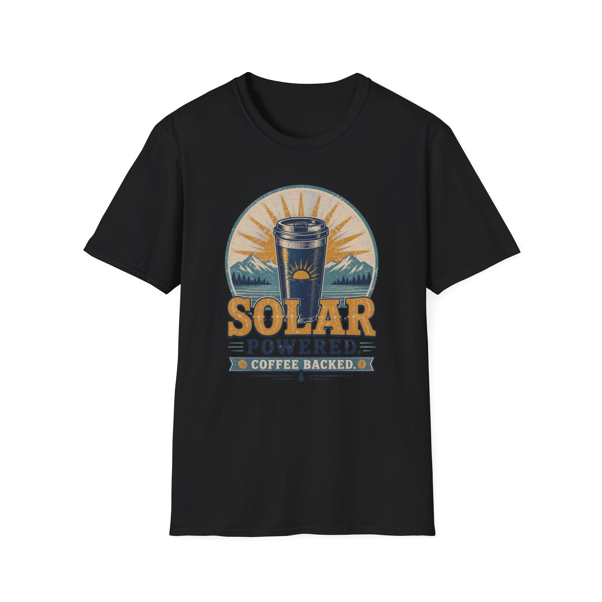 Solar Powered Coffee Backed T-Shirt