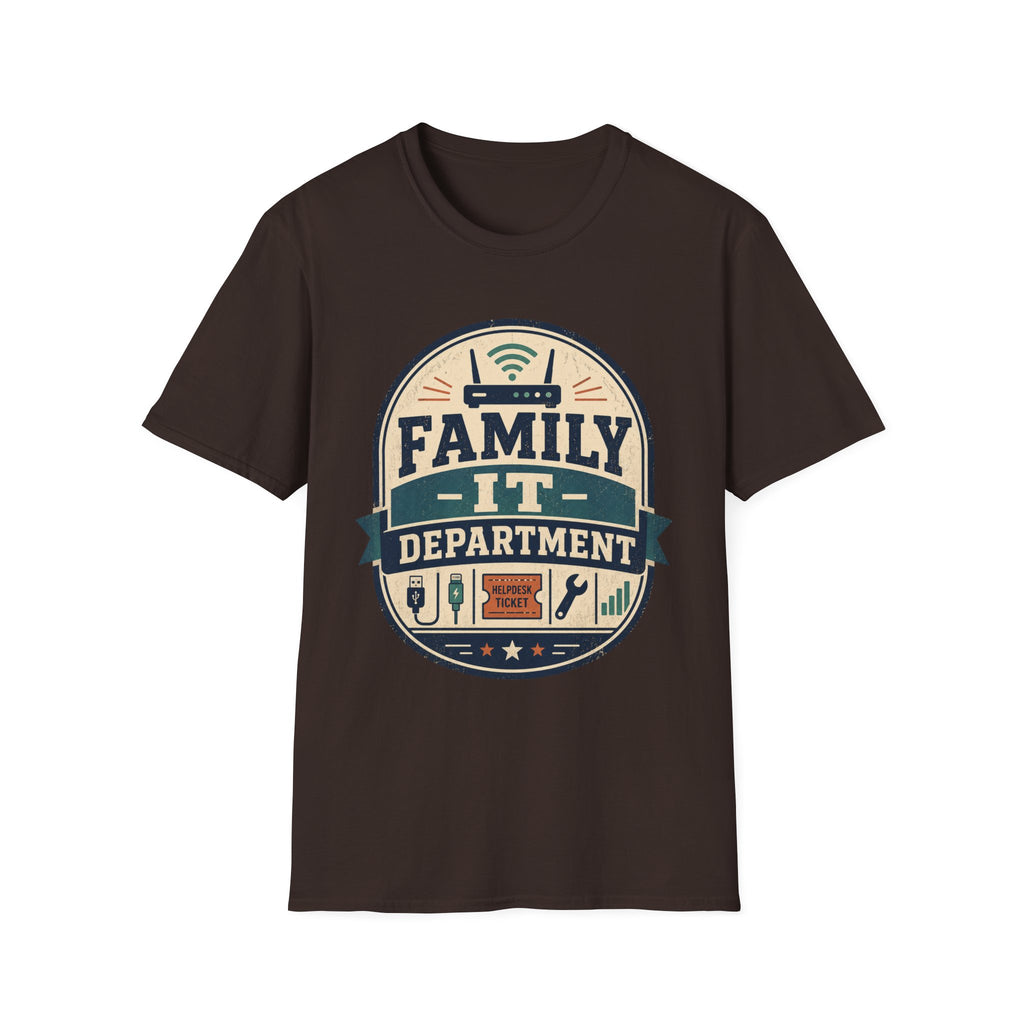 Family IT Department Retro Light T-Shirt