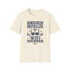 Sunscreen Installed WiFi Secured T-Shirt