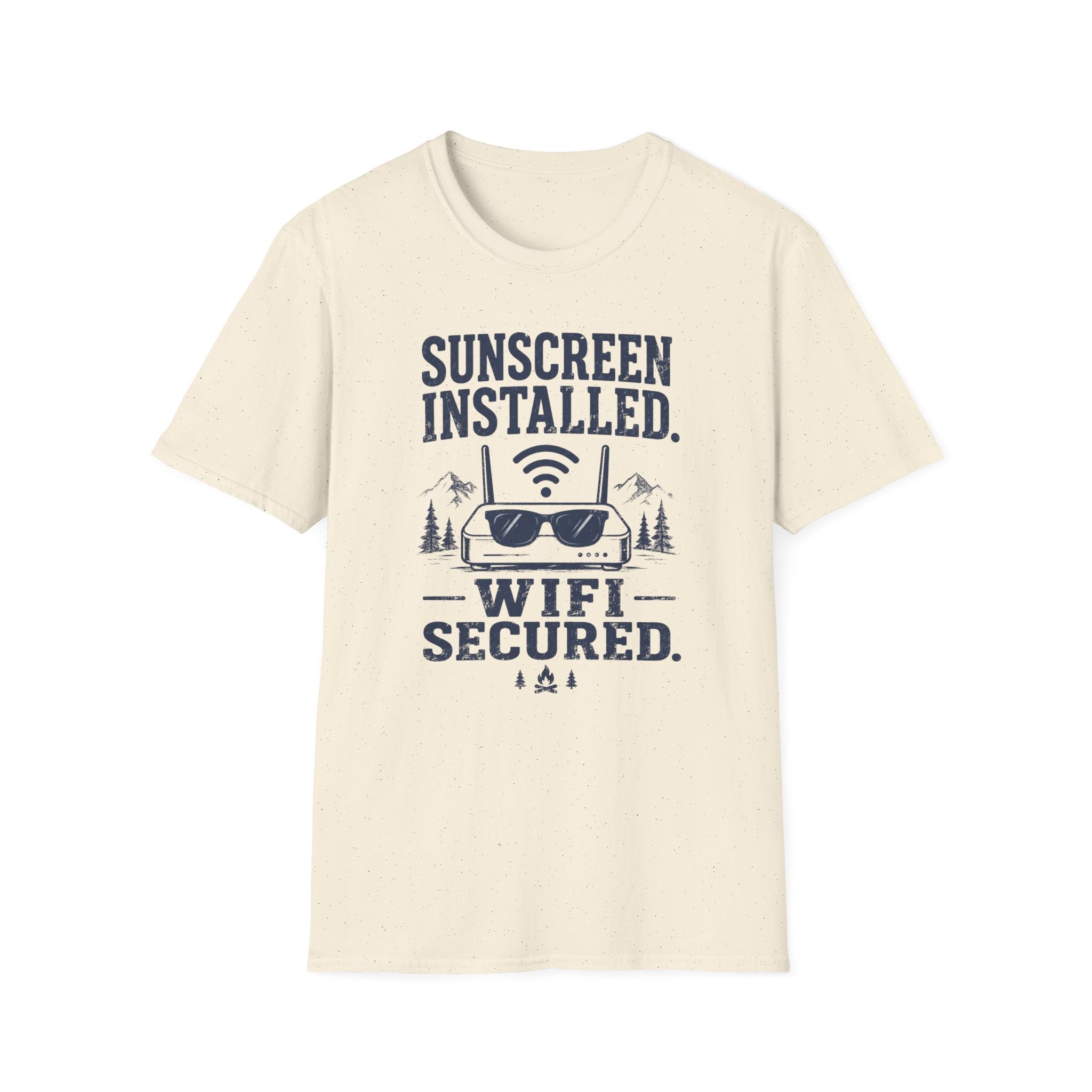 Sunscreen Installed WiFi Secured T-Shirt