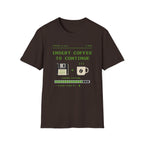 Insert Coffee to Continue Retro Pixel T‑Shirt