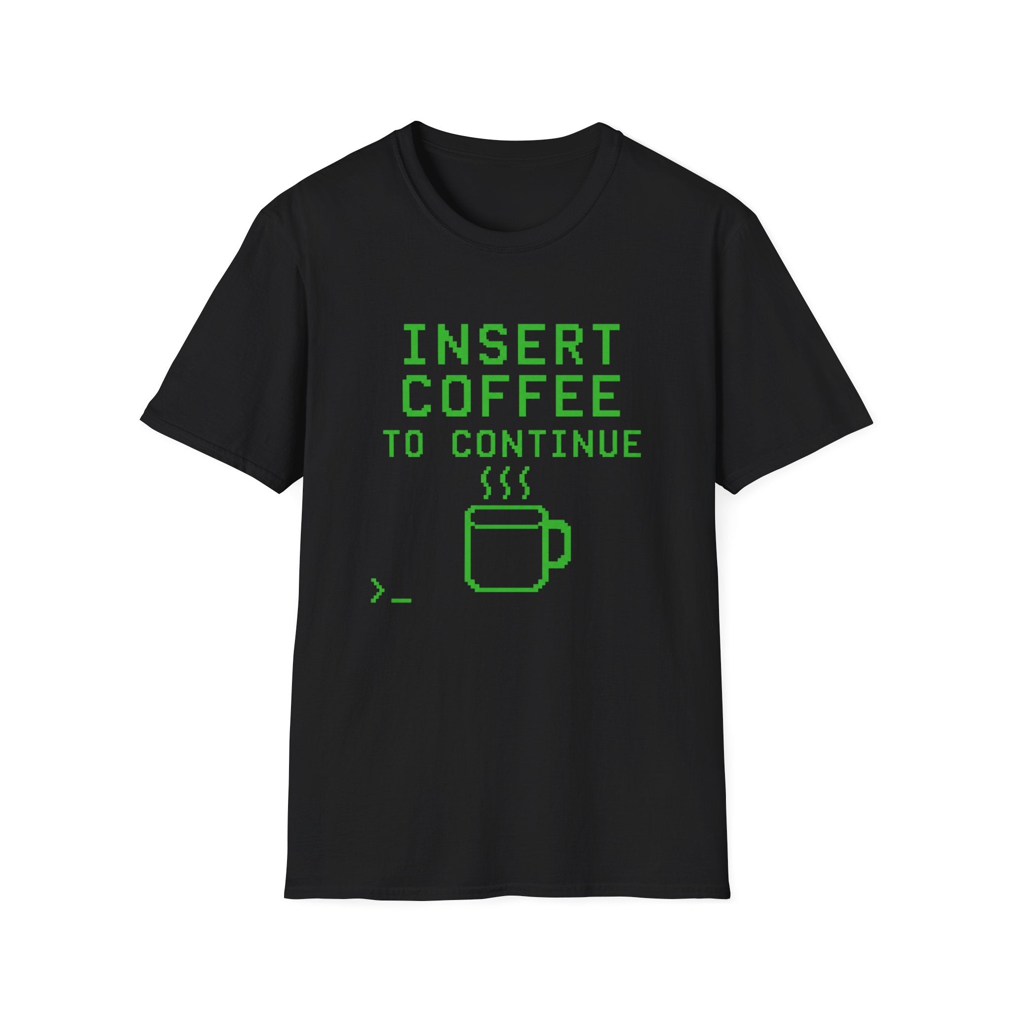 Insert Coffee To Continue Retro Gamer T-Shirt