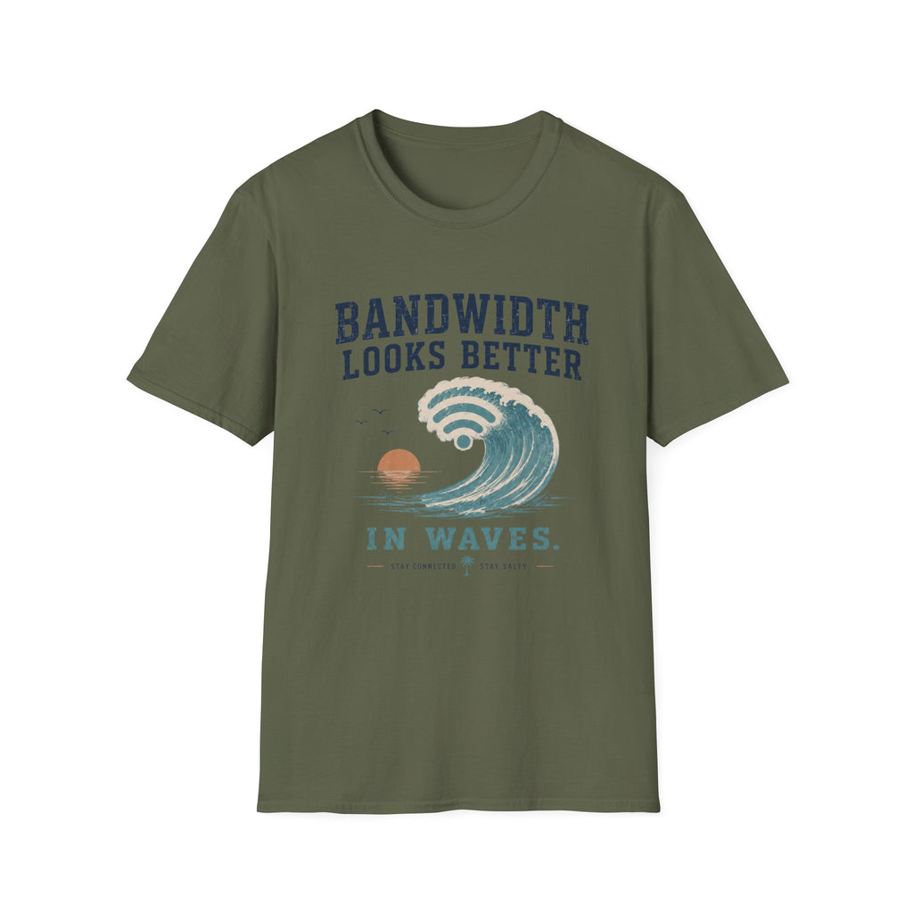 Bandwidth Looks Better in Waves T-Shirt