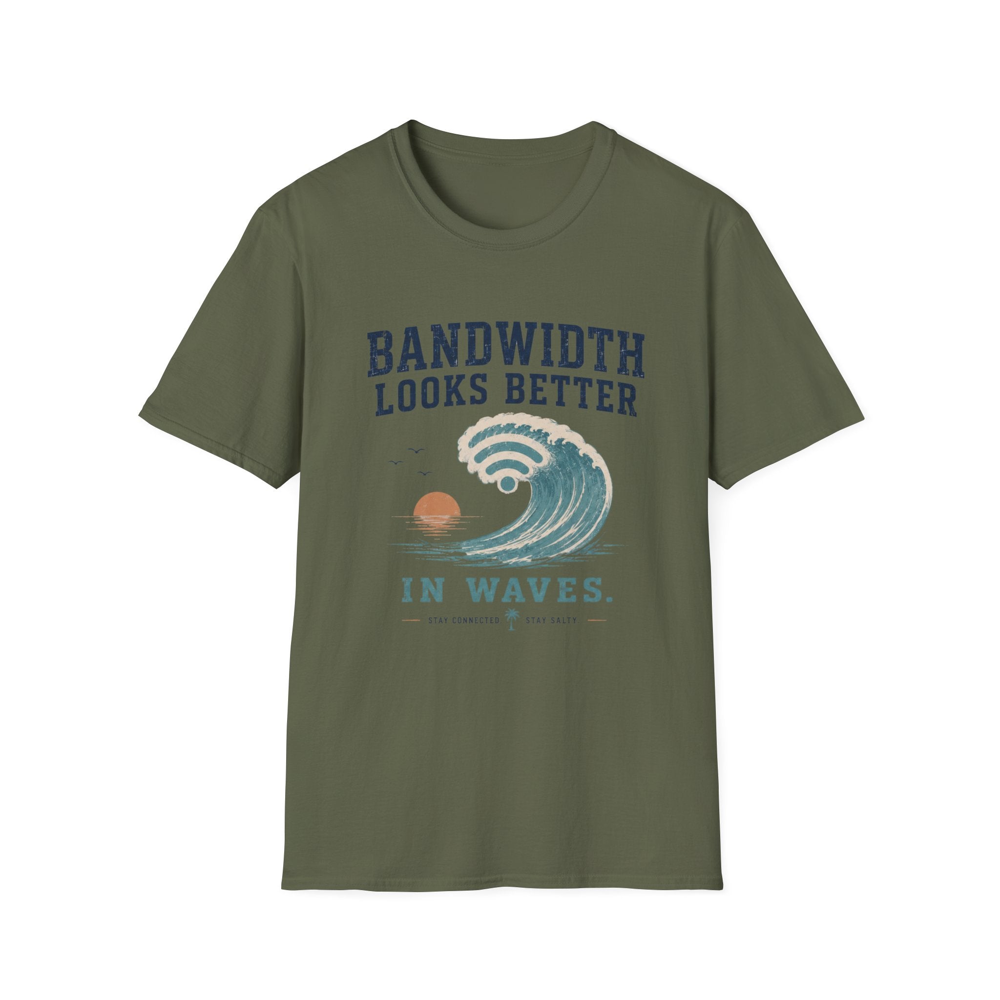 Bandwidth Looks Better in Waves T-Shirt