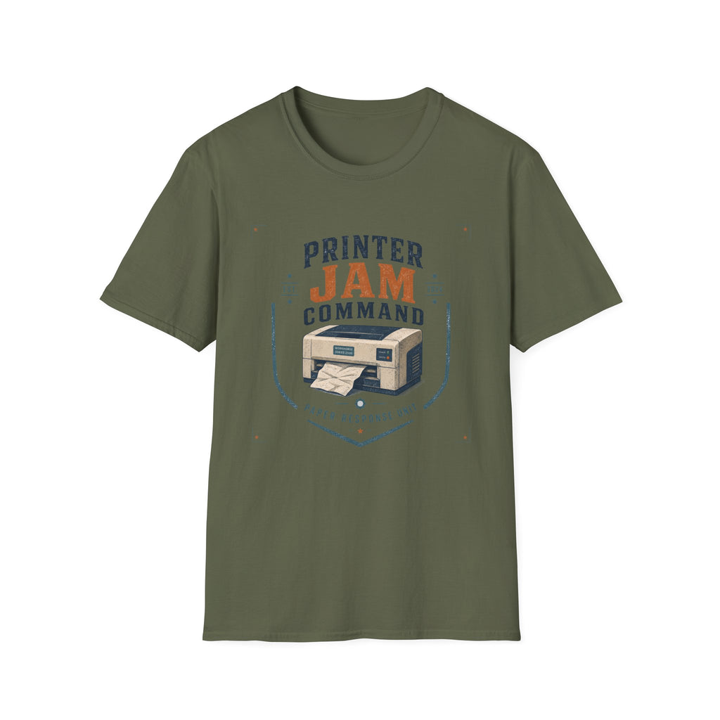 Printer Jam Command Paper Response Unit T-Shirt