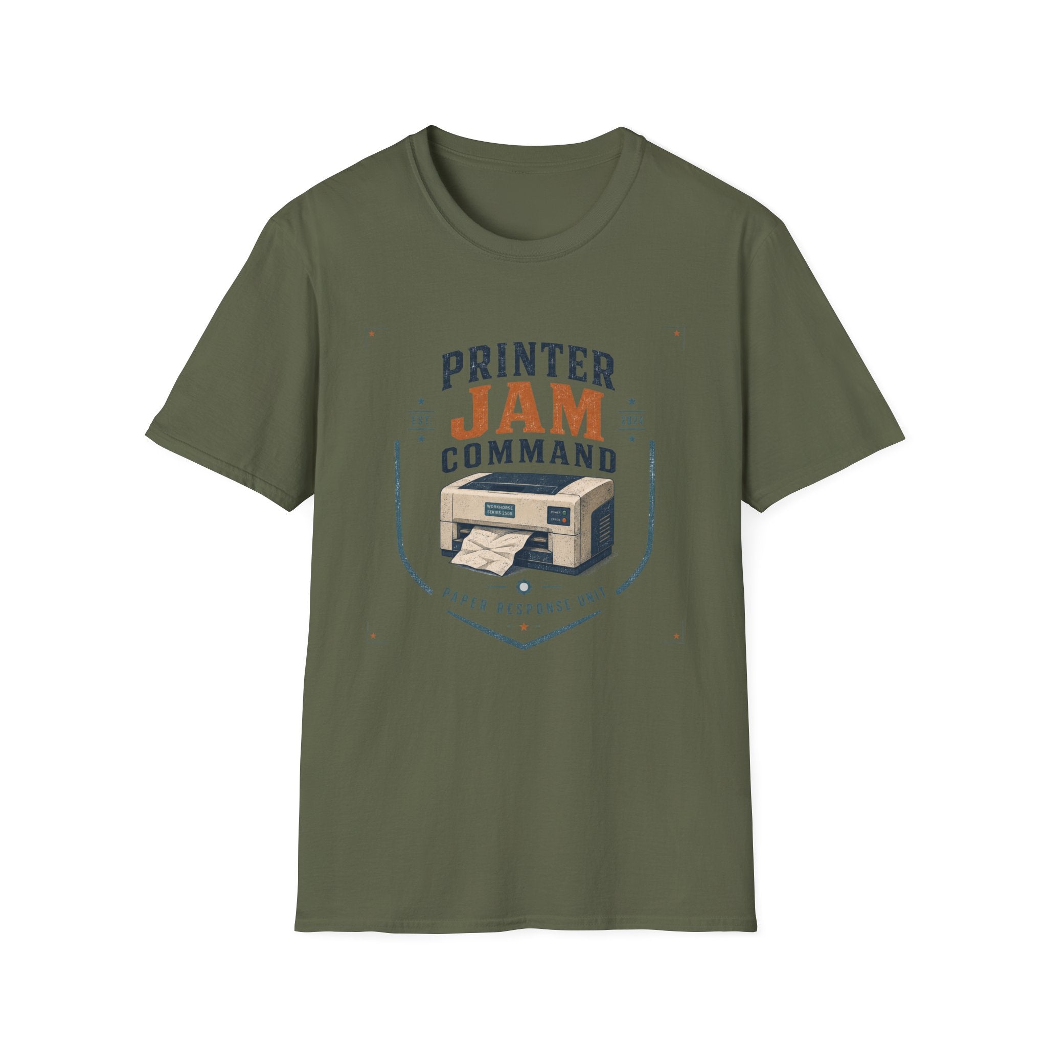 Printer Jam Command Paper Response Unit T-Shirt