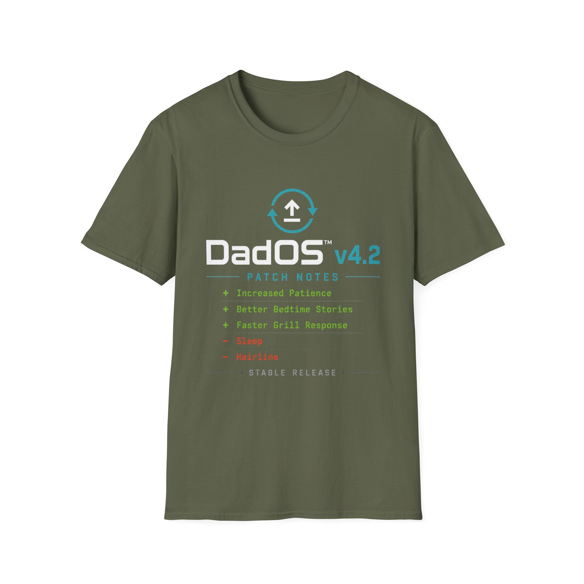 DadOS v4.2 Patch Notes Stable Release T-Shirt Design