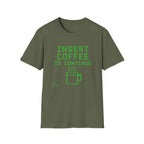 Insert Coffee To Continue Retro Gamer T-Shirt