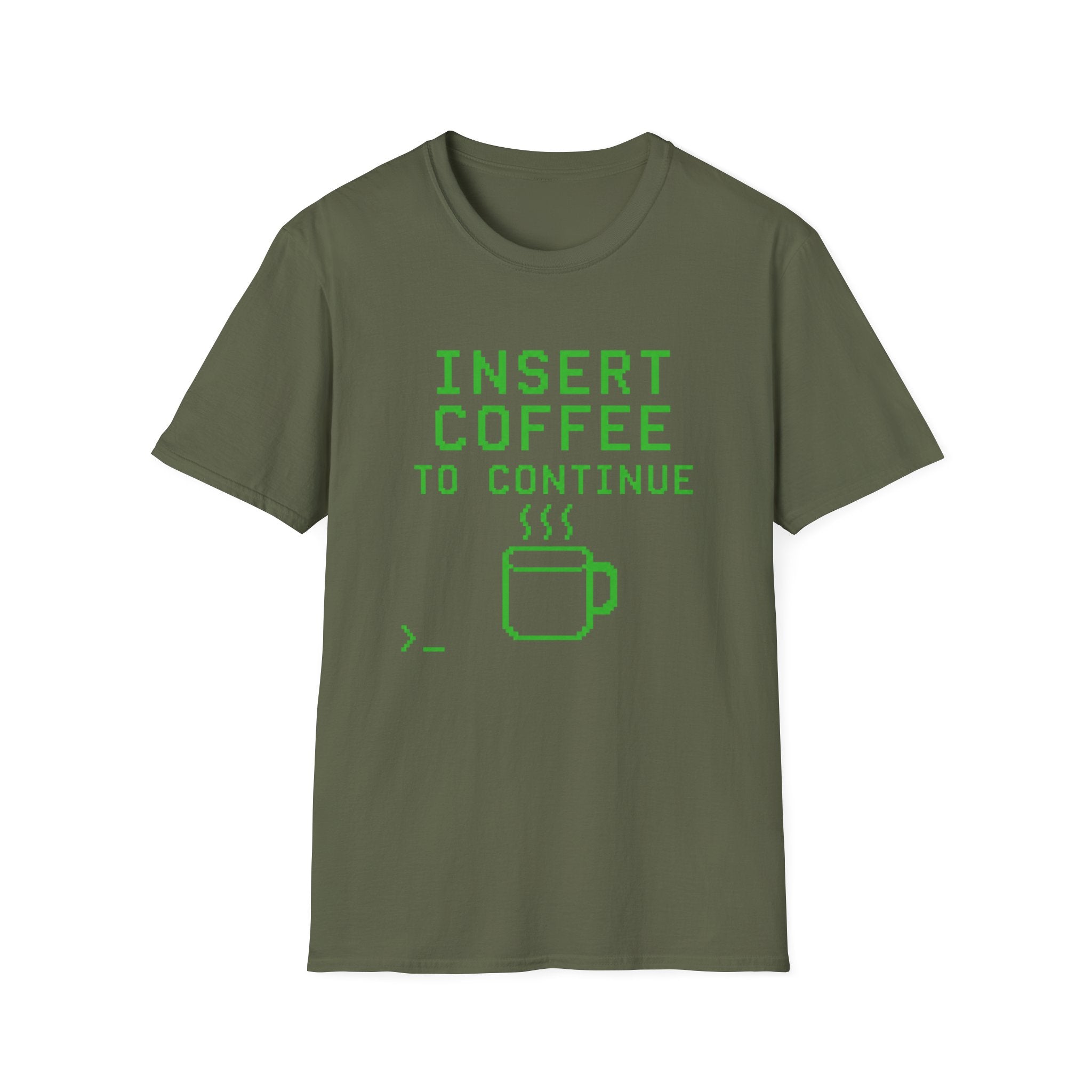 Insert Coffee To Continue Retro Gamer T-Shirt