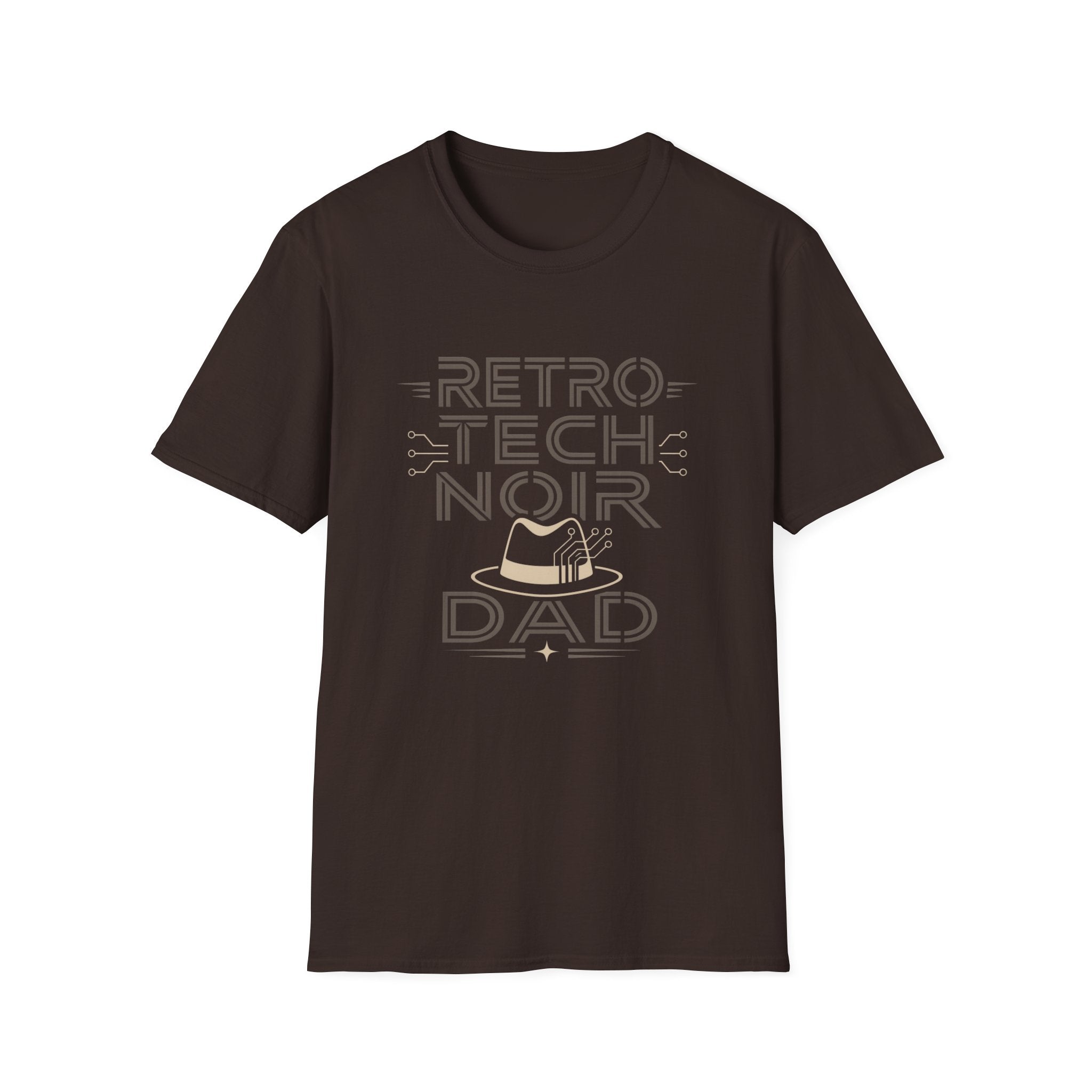 Retro Tech Noir Dad T-Shirt