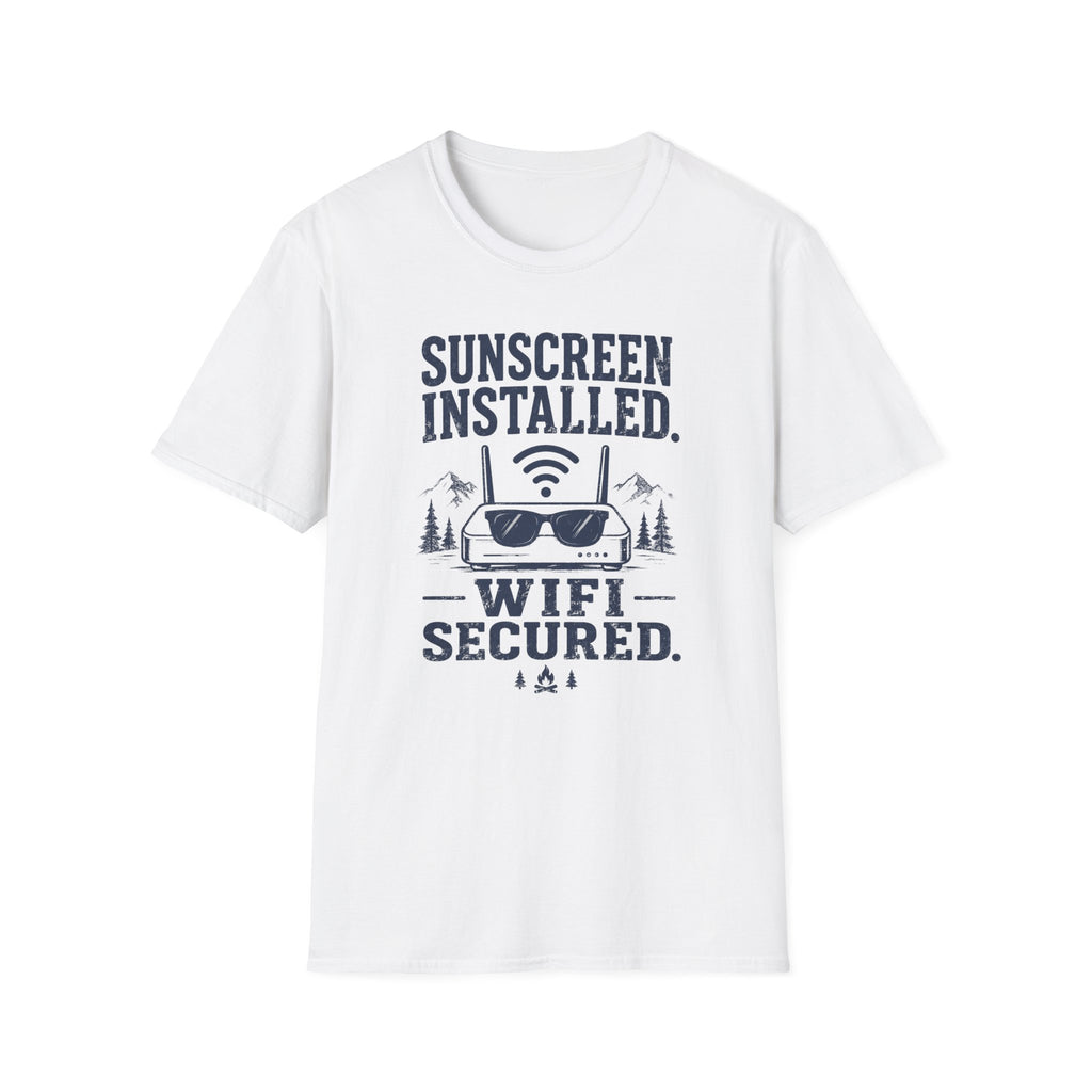 Sunscreen Installed WiFi Secured T-Shirt