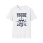Sunscreen Installed WiFi Secured T-Shirt