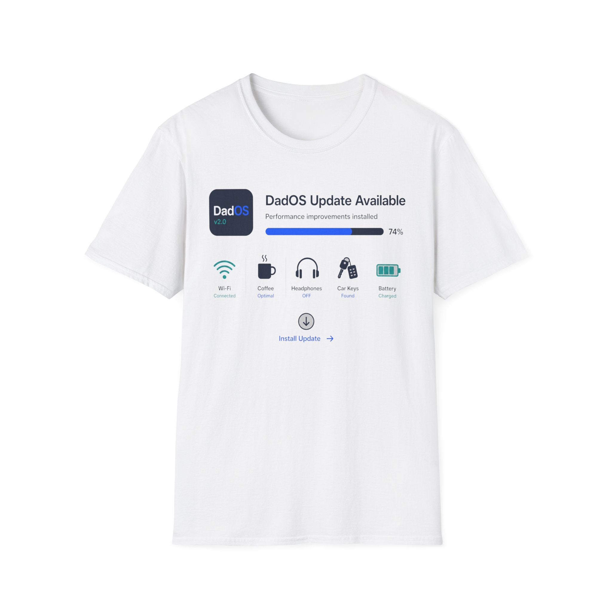 DadOS Update Available Dashboard T-Shirt