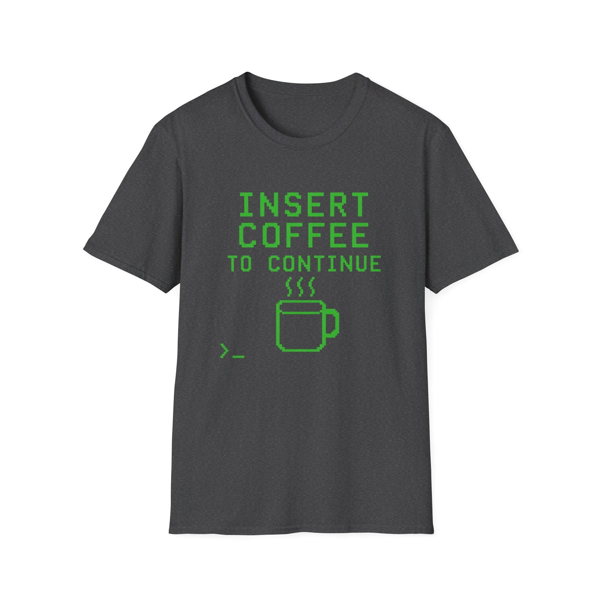 Insert Coffee To Continue Retro Gamer T-Shirt