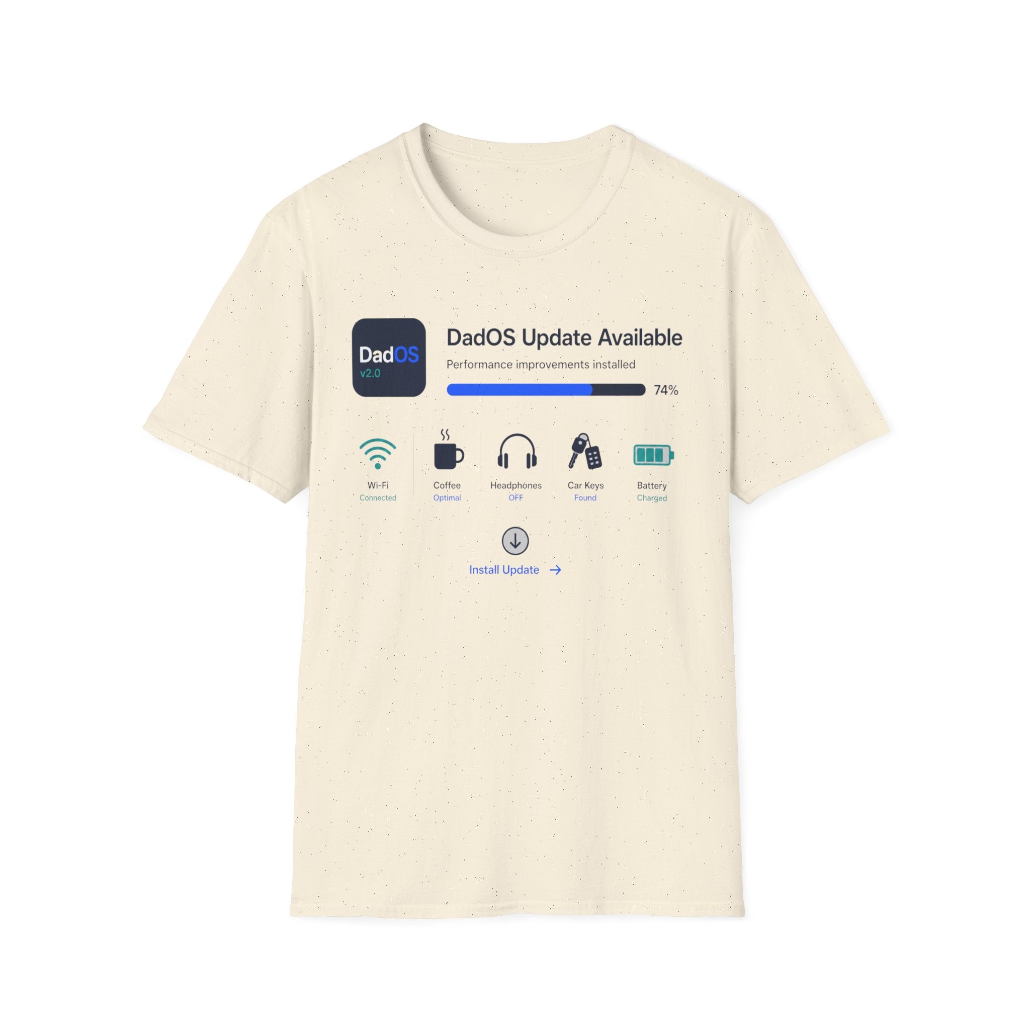 DadOS Update Available Dashboard T-Shirt